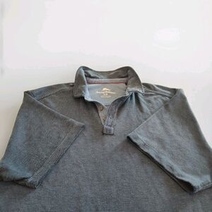Tommy Bahama Shirt Short Sleeve Mens Large 2 Button Distressed Relax